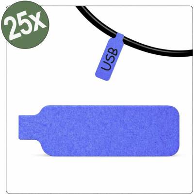 Quadrios 26CA792 26CA792 kabelové značení 20 x 40 mm Barva aktivního pole: modrá počet štítků: 25