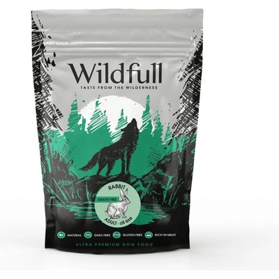 Wildfull dog rabbit all size - Пълноценна суха храна за израснали кучета от всички породи, без зърно, със заешко месо, 700 гр
