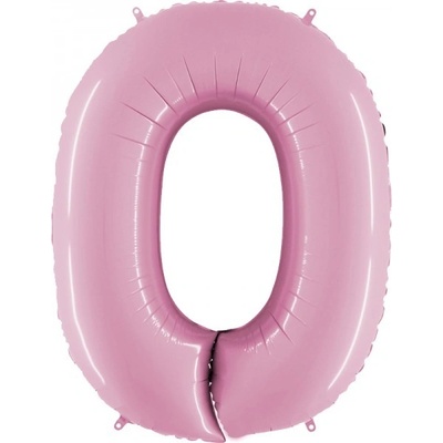 Grabo Balónek fóliový číslo 0 růžové 102 cm