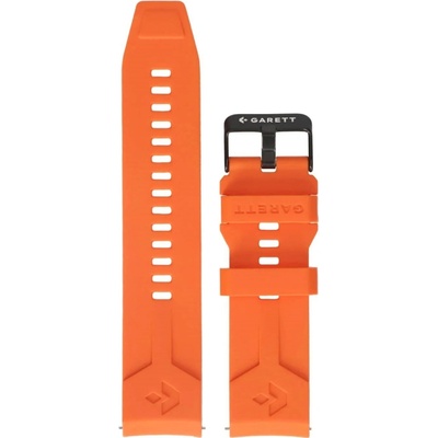 Garett řemínek 22 mm, oranžový silikonový STRAP_V_ORA