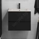 Bath Deluxe Шкаф за баня с мивка KENWOOD 61x52x47 см, черен (SETBT0097)
