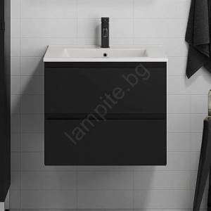 Bath Deluxe Шкаф за баня с мивка KENWOOD 61x52x47 см, черен (SETBT0097)