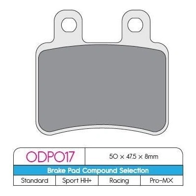 DP BRAKES BRZDY PAD PEUG (ODP017) ODP017