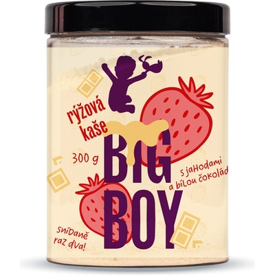 Big Boy Rýžová kaše s příchutí jahod v bílé čokoládě 300 g
