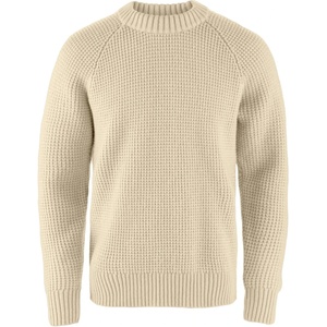 Fjällräven Мъжки вълнен пуловер Fjällräven Övik Waffle Knit Wool jumper - Light Beige - размер XS (005-6879-0211)