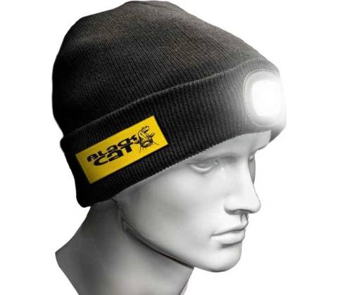 Black Cat Led Lancer Beanie