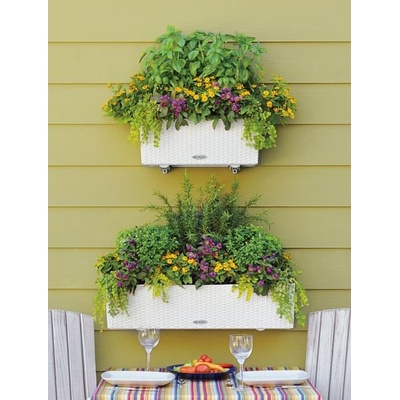Lechuza Balconera Cottage biela so samozavlažovacím setom viac veľkostí 80 cm