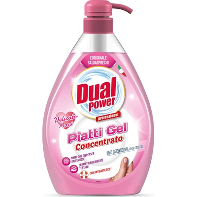Dual Power Delicato Mani s pumpičkou čistiaci prostriedok na ručné umývanie riadu 1 l