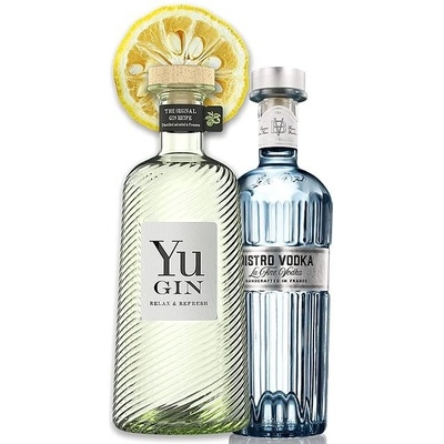 Yu Gin 43% & Bistro vodka 40% 2 x 0,7 l (set)