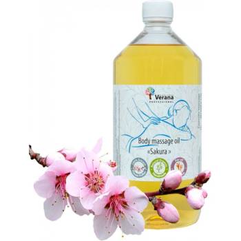 VERANA Sakura rastlinný masážny olej 1000 ml