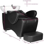 Hair system Система за коса hsb46 фризьорска стойка за миене черна (126391)