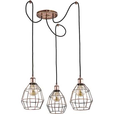 Пендел FIREFOX 3xE27/15W/230V паяк бронзов (ALF24583)