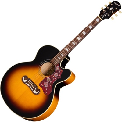 Epiphone J-200 Studio EC Vintage Sunburst Електро-акустична китара Джъмбо