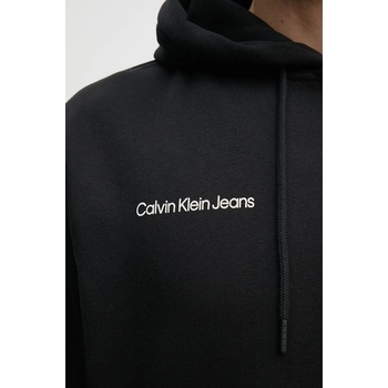 Calvin Klein Суичър Calvin Klein Jeans в черно с качулка с принт J30J326923 (J30J326923)