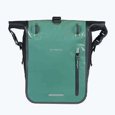 Велосипедна дисага Basil Rivo M Single Bag MIK Hooks 12-15 l silvergreen/black