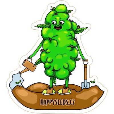WeedShop Samolepka happyseeds.cz – Zboží Dáma