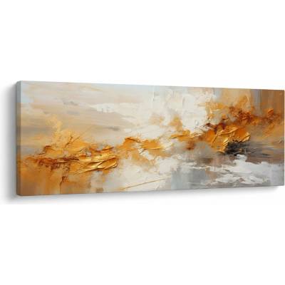 Obraz - Zlatá textura, jednodílný 145x58 cm