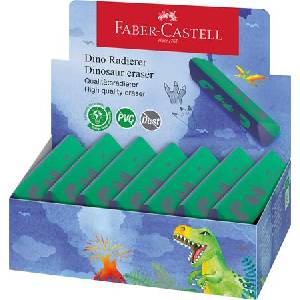 Faber-Castell Дисплей за гумички, триъгълен, faber-castell, динозавър 188750 (188750)