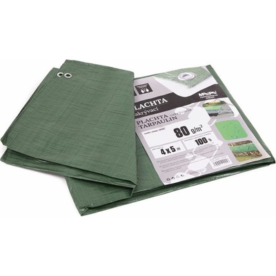 MASIPRO Plachta 80 g ZELENÁ 4 x 5 m
