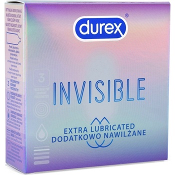 Durex Invisible Extra Lubricated 3 ks