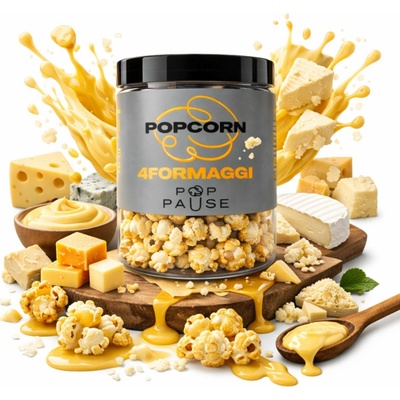 Pop Pause Popcorn 4 druhy sýru 1000 ml 50 g