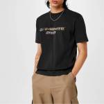 OFF WHITE Тениска OFF WHITE Men's Digit Slim Cotton Short Sleeve Slim Fit T-Shirt - Black