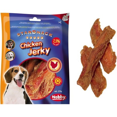 Nobby StarSnack Chicken Jerky kuřecí suš. maso 375 g