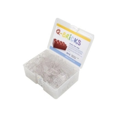 Q-bricks UNICOLOR průhledné kostky 300 ks