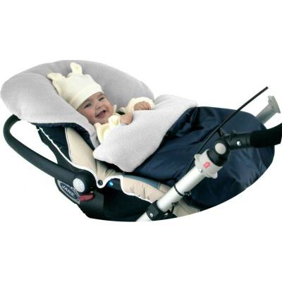 BABYLAND do autosedačky a vaničky kočíka biely