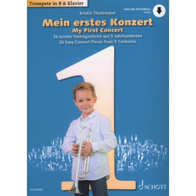 My First Concert + Audio Online jednoduché přednesové skladby pro trumpetu a klavír