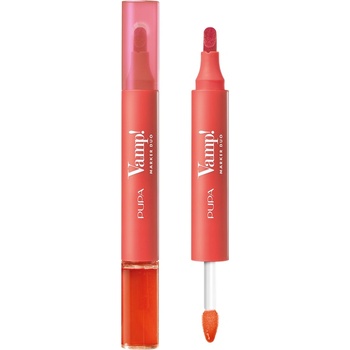 PUPA Pupa Vamp! Молив и гланц за устни 2 в 1, 007 Red Potion, 4 ml