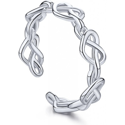 Meucci stříbrný prsten se srdíčky SYR046