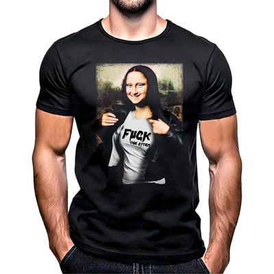 Tričko Fuck The System Mona Lisa