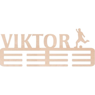 ČistéDrevo Drevený vešiak na medaily fotbal Muž