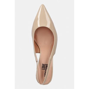 Love Moschino Кожени обувки с тънък ток - answear - 254,06 лв