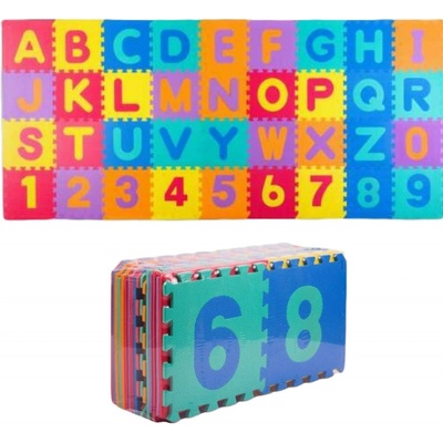 Ricokids Penové puzzle na zem farebná abeceda 36 ks