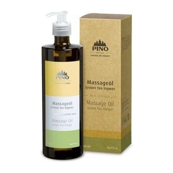 PINO Ароматно масажно масло, Зелен чай - Джинджифил, 500 мл с дозатор