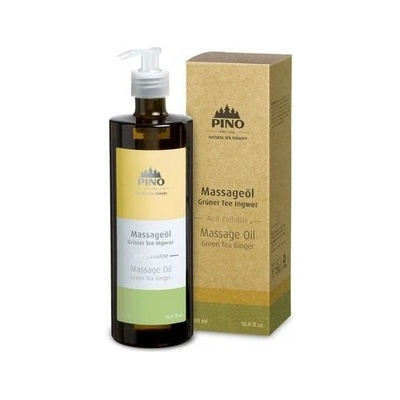 PINO Ароматно масажно масло, Зелен чай - Джинджифил, 500 мл с дозатор