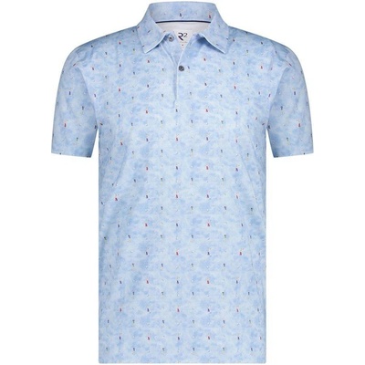 Pánská polokošile R2 polo Jersey light blue