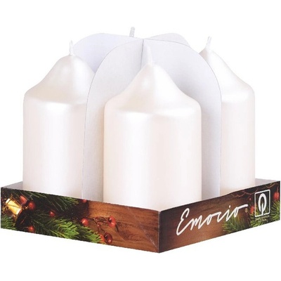 Emocio 4 ks 50 x 90 mm perlová krémová