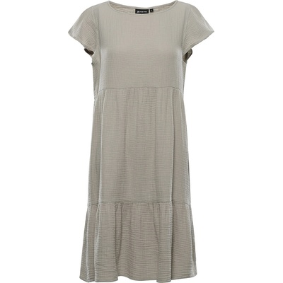 Alpine Pro Дамска памучна рокля ALPINE PRO AKESA abbey stone ALPINE PRO | Kafyav Bezhov | ЖЕНИ | XL