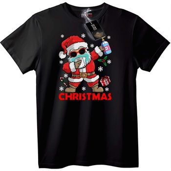 NOONEBRAND Тениска Дядо Коледа Маска Дезинфектант - 3XL, Black