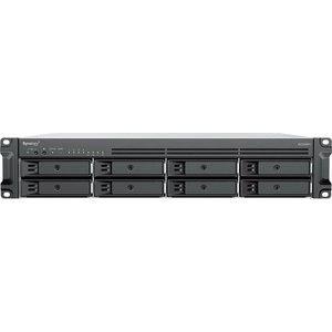 Synology RackStation RS1226RP+ сървър за съхранение на данни NAS Поставка (2U) AMD Ryzen V1500B 4 GB DDR4 0 TB Synology DSM Черен (RS1226RP+)