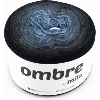 MILA Příze OMBRE Classic 1200m/3nitky M034 - Temná noc