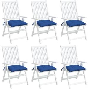 vidaXL Възглавници за палети 6 бр сини 50x50x7 см Оксфорд плат (361539)