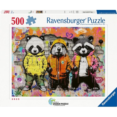 Ravensburger Пъзел Ravensburger от 500 части - Пухкави приятели (12001705)