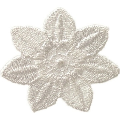 Nažehlovačka Čipkový kvet biely 3,6 x 3,6 cm Monoquick