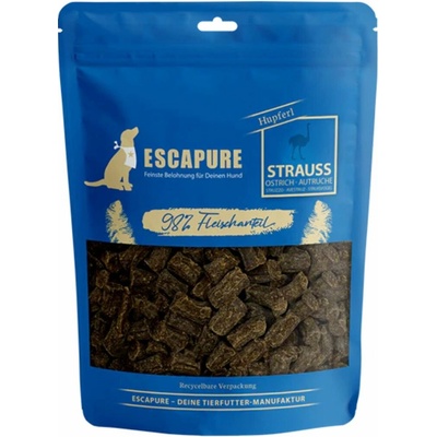 ESCAPURE pštrosí pamlsky 3 x 150 g