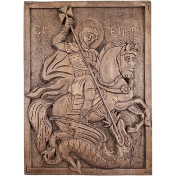 Дърворезбована икона на Свети Георги (5415)
