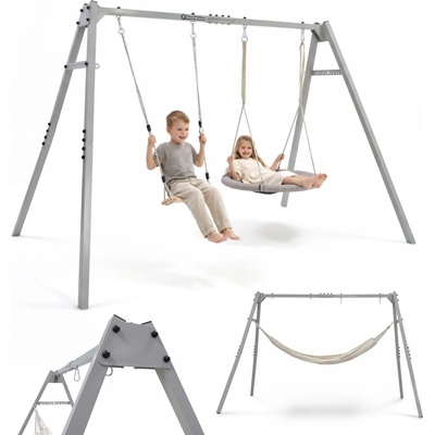 HyperMotion Swing Zahradní houpačka 4v1 HYP89 šedá